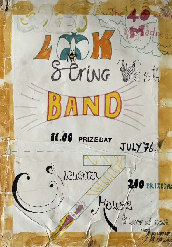 The original concert poster for the 1976 prize day