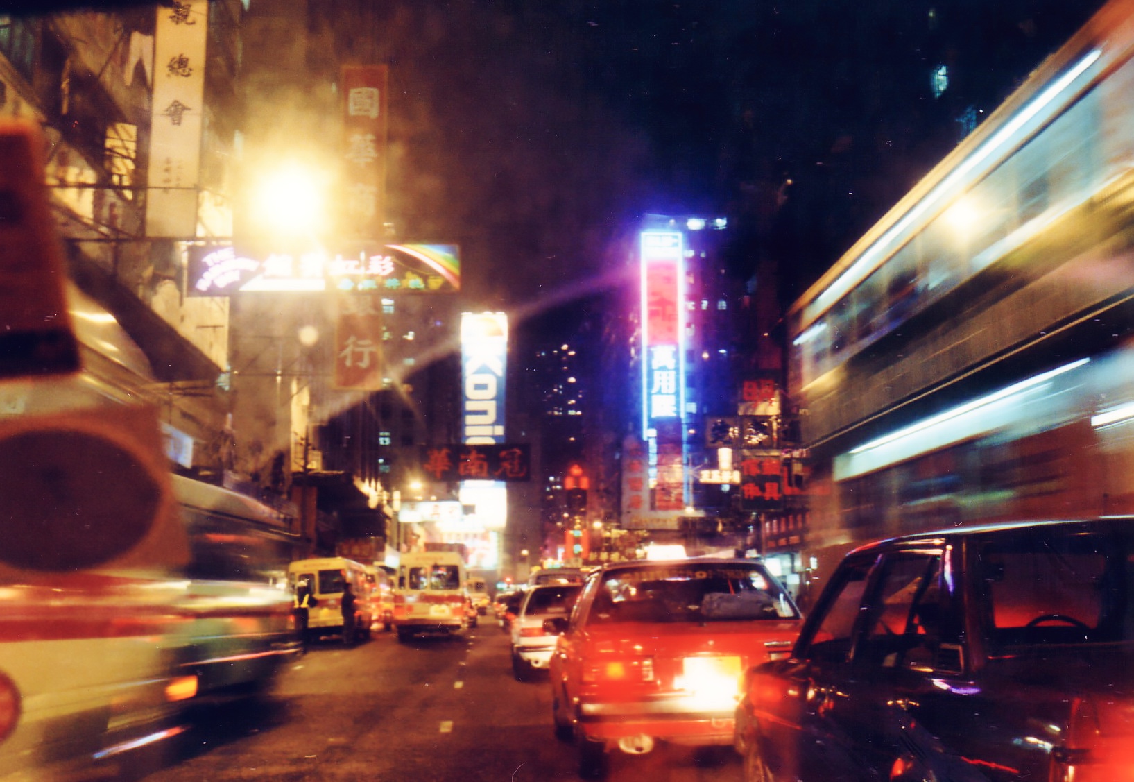 Hong Kong tour street at night